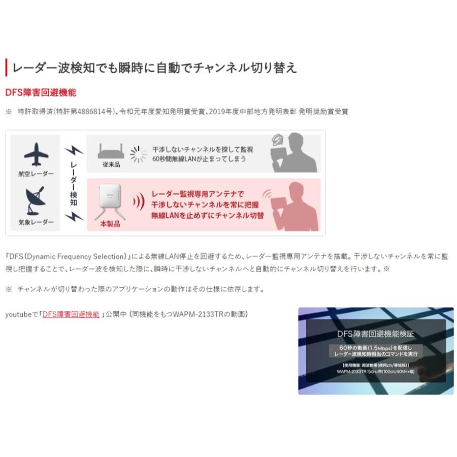 無線LANアクセスポイント Wi-Fi AirStation PRO BUFFALO バッファロー PoE対応 11ac/n/a&11n/g/b 866+400Mbps 管理者機能 法人向け WAPM-1266R ◆宅 | BUFFALO | 02