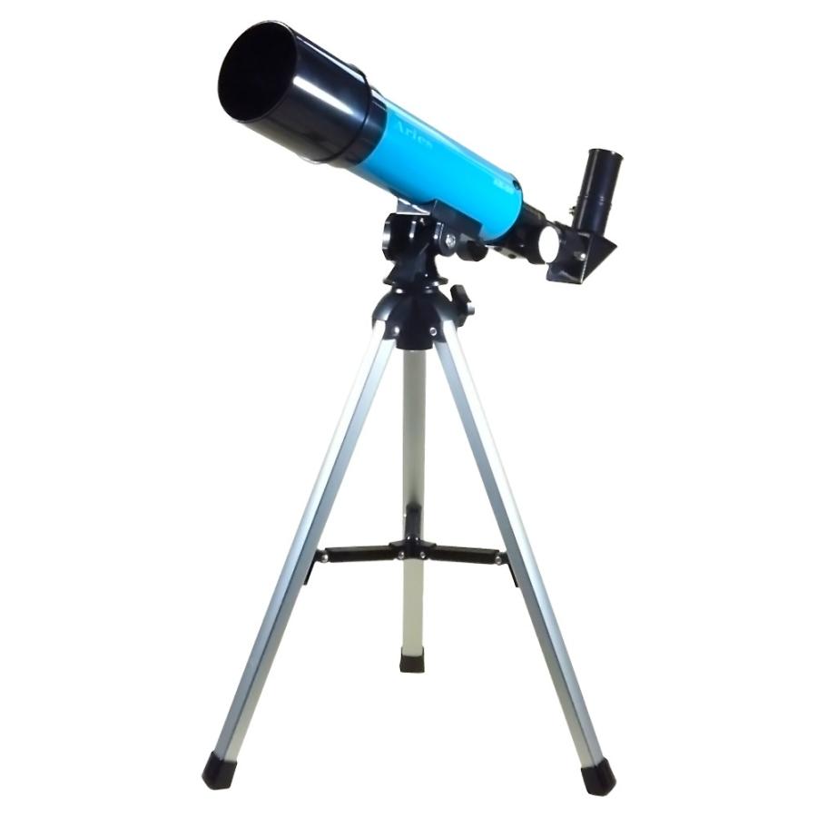 天体望遠鏡 天体観測 天体/地上両用 Aries AR-50 MIZAR ミザールテック 最大270倍 口径50mm 屈折式 焦点距離360mm アルミ三脚付 ブルー AR-50BL ◆宅 | ミザール