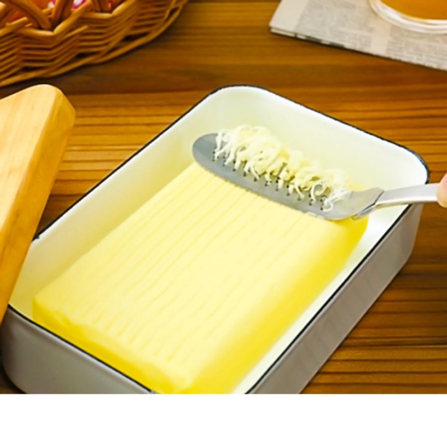 とろける バターナイフ スプレッドナイフ ARNEST アーネスト おろしつき スパチュラ ヘラ ステンレス鋼 細め ふわふわ サイズ16.5cm 日本製 A-76513 ◆メ | アーネスト | 01