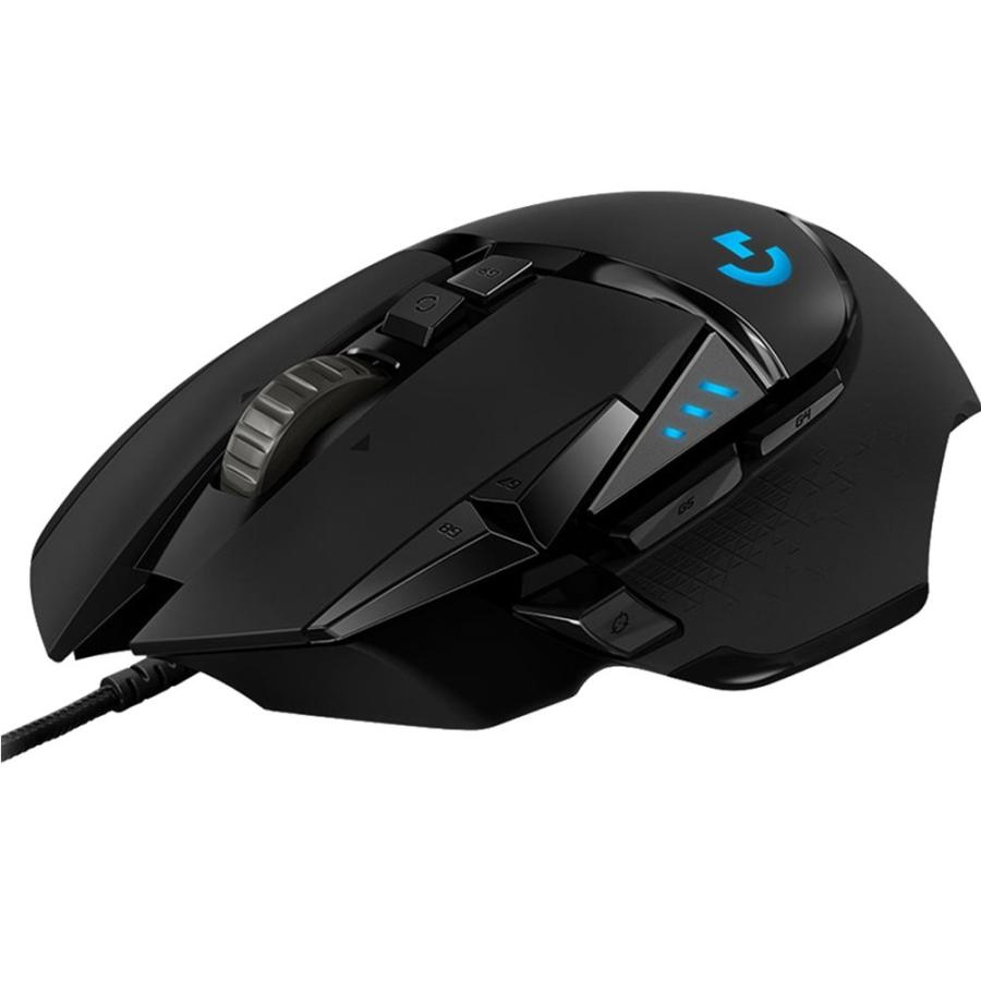 ゲーミングマウス G502 HERO Logitech ロジテック 25600dpi 11ボタン USB接続 RGB 高速スクロール ウエイト調整 並行輸入品 ブラック G502HERO ◆宅 | ロジテック | 01