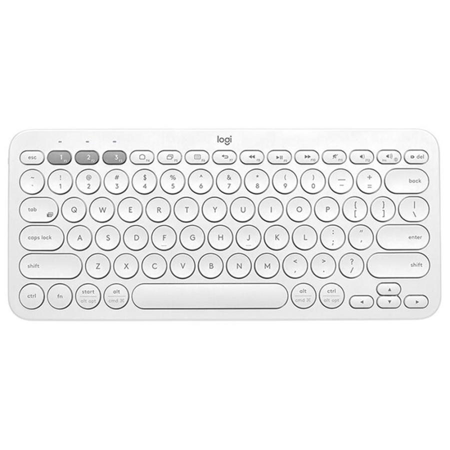 ワイヤレスキーボード K380 英語配列 Logitech ロジテック Bluetooth接続 マルチデバイス対応 並行輸入品 オフホワイト K380wh 宅 風見鶏 通販 Paypayモール