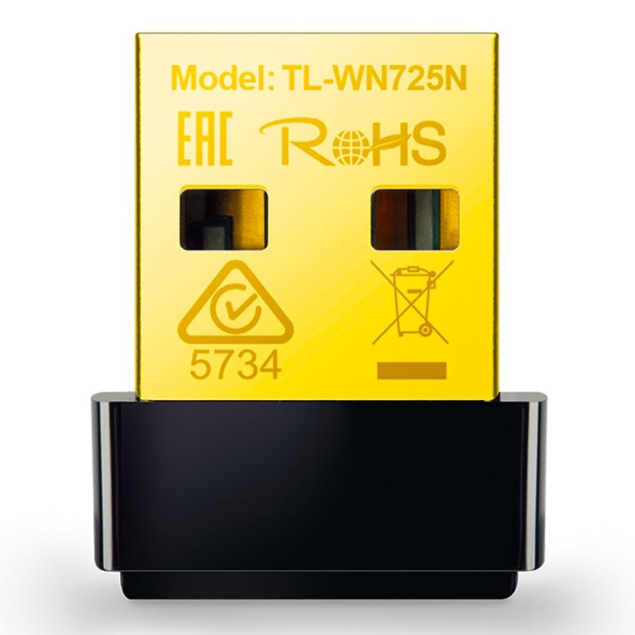 無線LAN子機 ナノUSBアダプター TP-Link Wi-Fiアダプタ 2.4GHz 150Mbps 11n/g/b USB2.0 超小型 ブラック TL-WN725N ◆メ | TP-Link