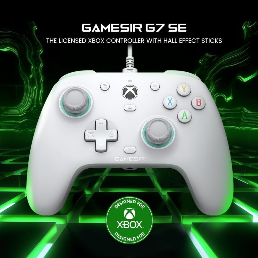 有線コントローラー ゲームパッド GameSir G7 SE USB-C接続 Xbox Series X/S One WindowsPC Xbox公式ライセンス取得 ホール効果センサー GAMESIRG7SE ◆宅｜flashmemory｜02