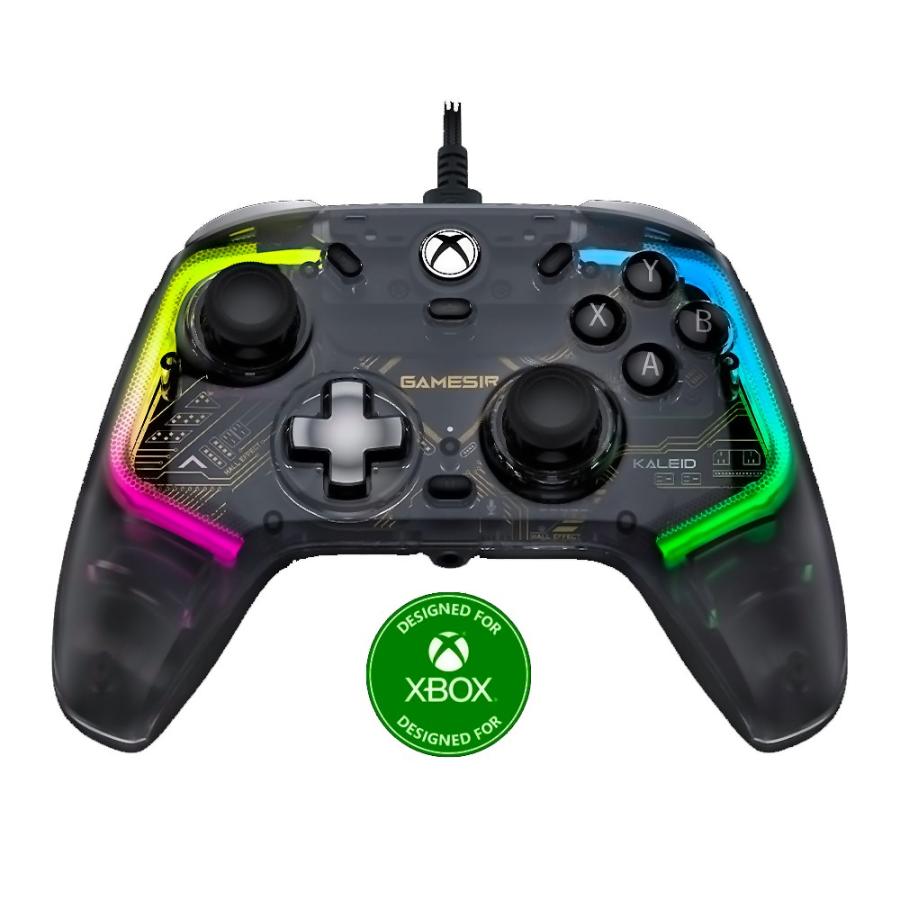 ゲーミングコントローラー GameSir Kaleid 有線 USB接続 Xbox/WindowsPC用 ホール効果センサー メカニカルボタン RGB 透明 ブラック GAMESIRKaleid ◆宅 | GameSir