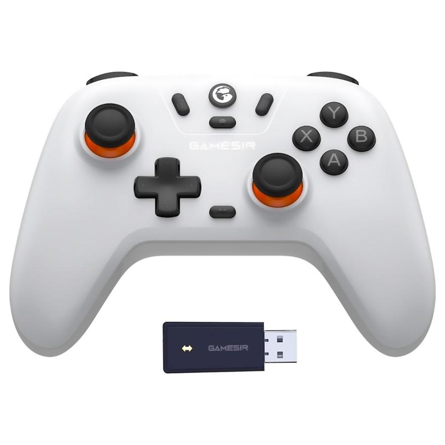 ゲーミングコントローラー GameSir Nova Lite Stellar USB/無線2.4GHz/Bluetooth ホール効果センサー 充電式 ドリフト防止 ホワイト NovaLiteStellarWhite ◆宅 | GameSir