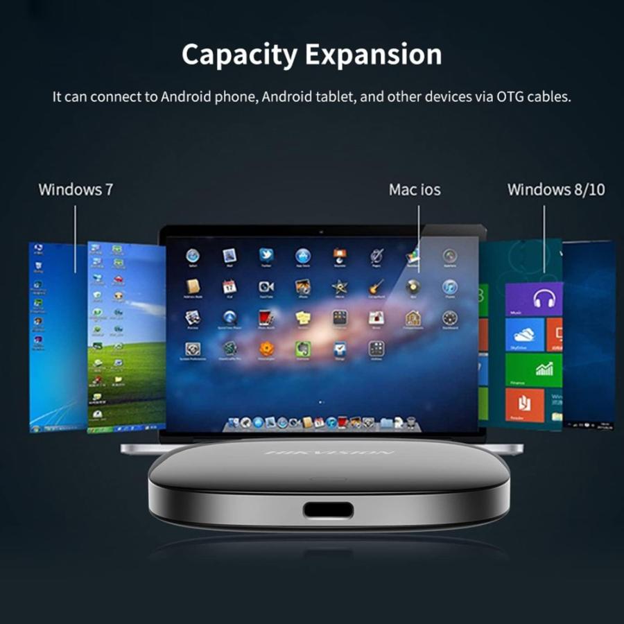 ポータブルSSD 512GB 外付SSD USB3.1 Gen1 Type-C HIKVISION T100I R