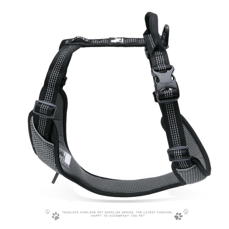 Truelove 犬 ハーネス 超小型犬 XSサイズ 散歩 お出かけ おしゃれ 軽量 抜けない 簡単装着 サイズ調整 胴囲 38-46cm 水洗い ブラック TLH6071-BK-XS ◆宅 | ブランド登録なし | 03
