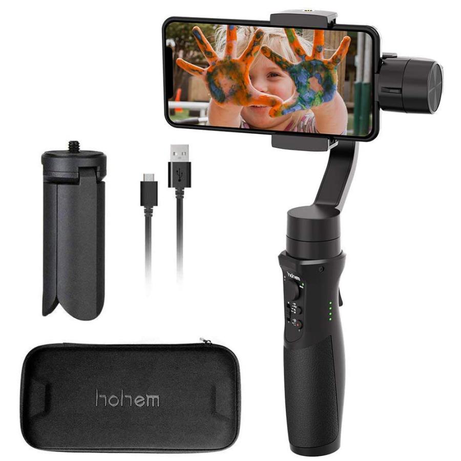 3軸ジンバル スタビライザー Isteady Mobile スマホ用 Hohem ホーヘム Bluetooth接続 連続稼働12h ブラック Isteadymobile 宅 風見鶏 通販 Paypayモール