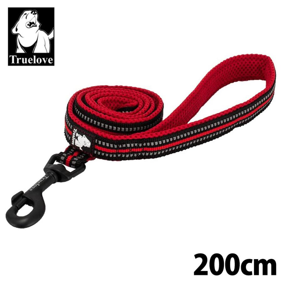豪華 Truelove 犬 リード 散歩 中型犬 Mサイズ 10 kg 幅2 0cm 長さ0cm ナイロン 3m反射素材 高強度ナスカン 水洗い レッド Tll2111 2m Rd M 宅 Shipsctc Org