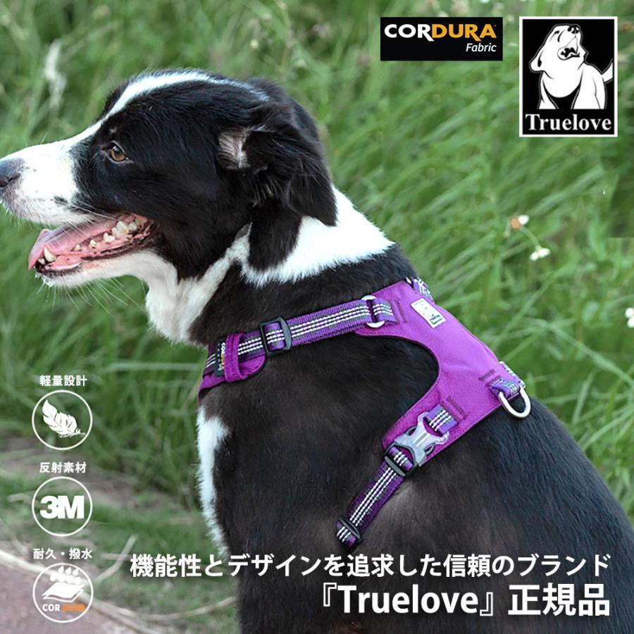 Truelove 授権店 犬 頭を通さない ハーネス 超小型犬 XXSサイズ CORDURA防水素材 痛くない 簡単装着 サイズ調整 胴囲 30-35cm パープル TLH6282-PU-XXS ◆メ | Truelove | 02
