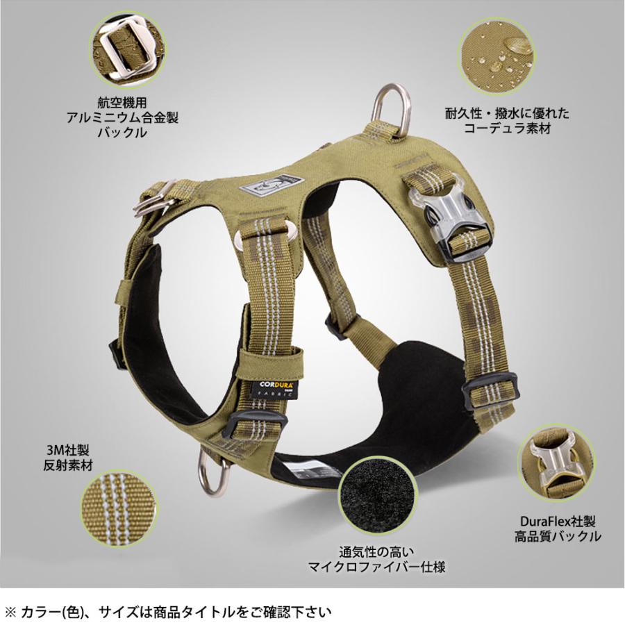 Truelove 授権店 犬 頭を通さない ハーネス 超小型犬 XXSサイズ CORDURA防水素材 痛くない 簡単装着 サイズ調整 胴囲 30-35cm オレンジ TLH6282-OR-XXS ◆メ |  | 03