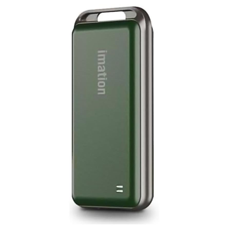 ポータブル SSD 2TB imation 外付けSSD i9 USB3.2 Gen2 R:1100MB/s W:1000MB/s USB-C 耐衝撃 メタル素材 ディープグリーン 海外リテール IM2TPS1C1N4F-DG ◆宅 | イメーション