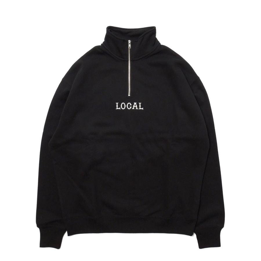[CUTRATE] CLASSIC LOCAL LOGO EMBROIDERY HALF ZIP SWEAT | 