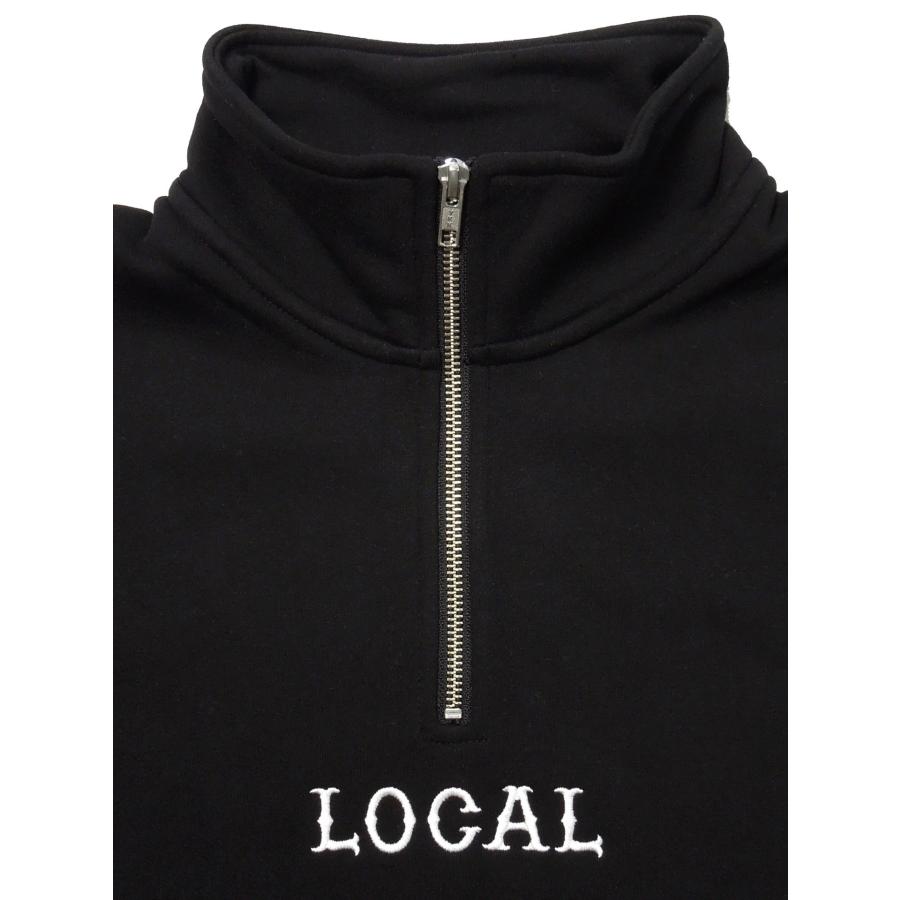 [CUTRATE] CLASSIC LOCAL LOGO EMBROIDERY HALF ZIP SWEAT |  | 02