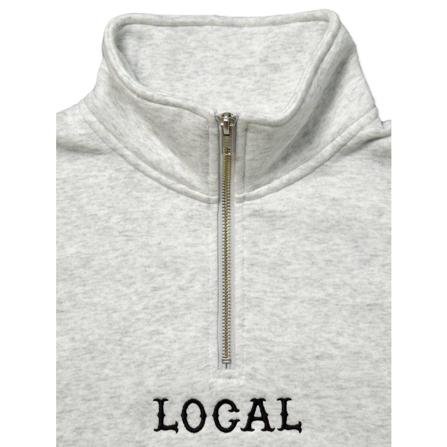 [CUTRATE] CLASSIC LOCAL LOGO EMBROIDERY HALF ZIP SWEAT |  | 03