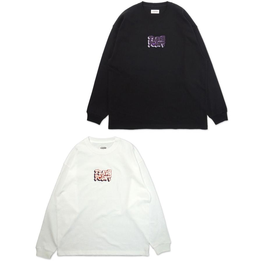 [FLASH POINT] THROW UP TWO LOGO Magnum Weight Big L/S TEE(BK/WH) | 