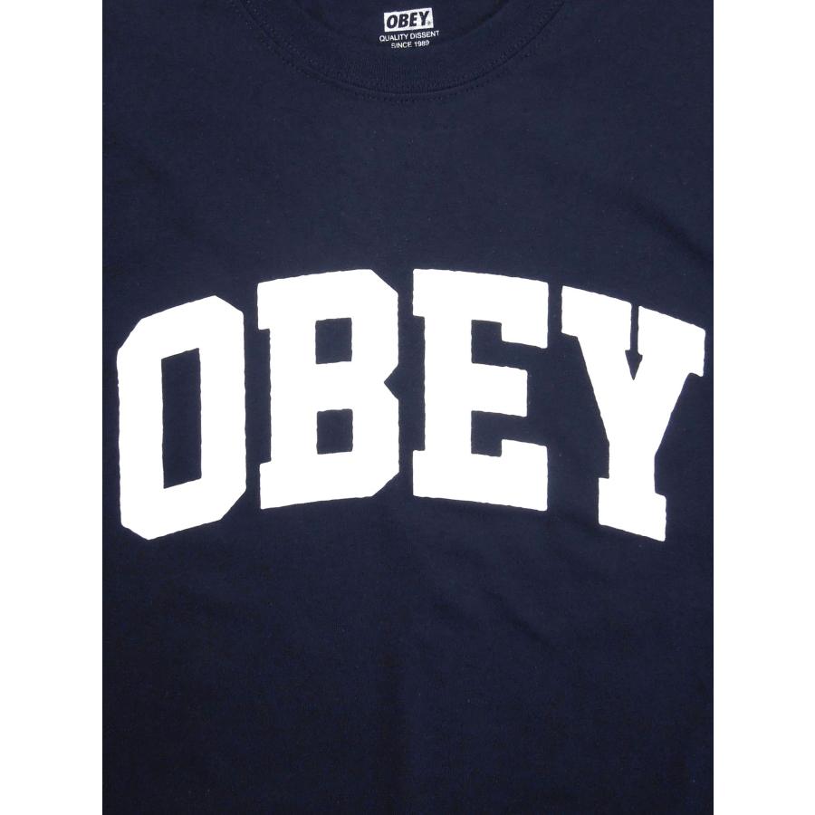 [OBEY] OBEY COLLEGIATE TEE(BK/NV/WH) |  | 02