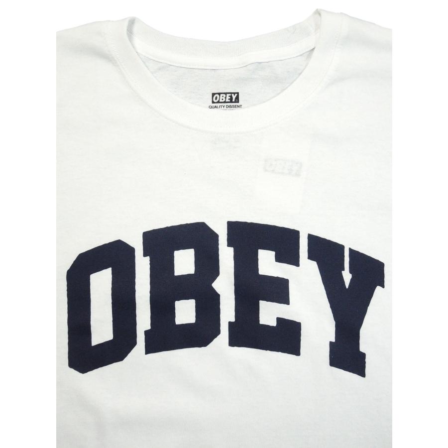 [OBEY] OBEY COLLEGIATE TEE(BK/NV/WH) |  | 03