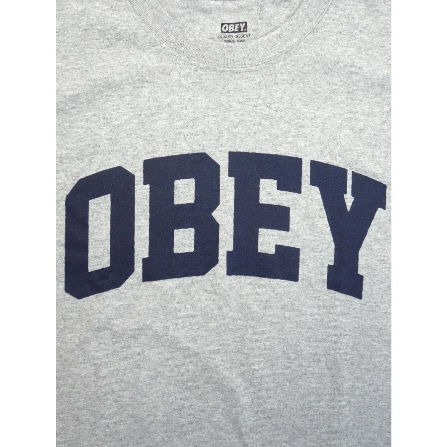 [OBEY] OBEY COLLEGIATE TEE(GN/GR) |  | 02