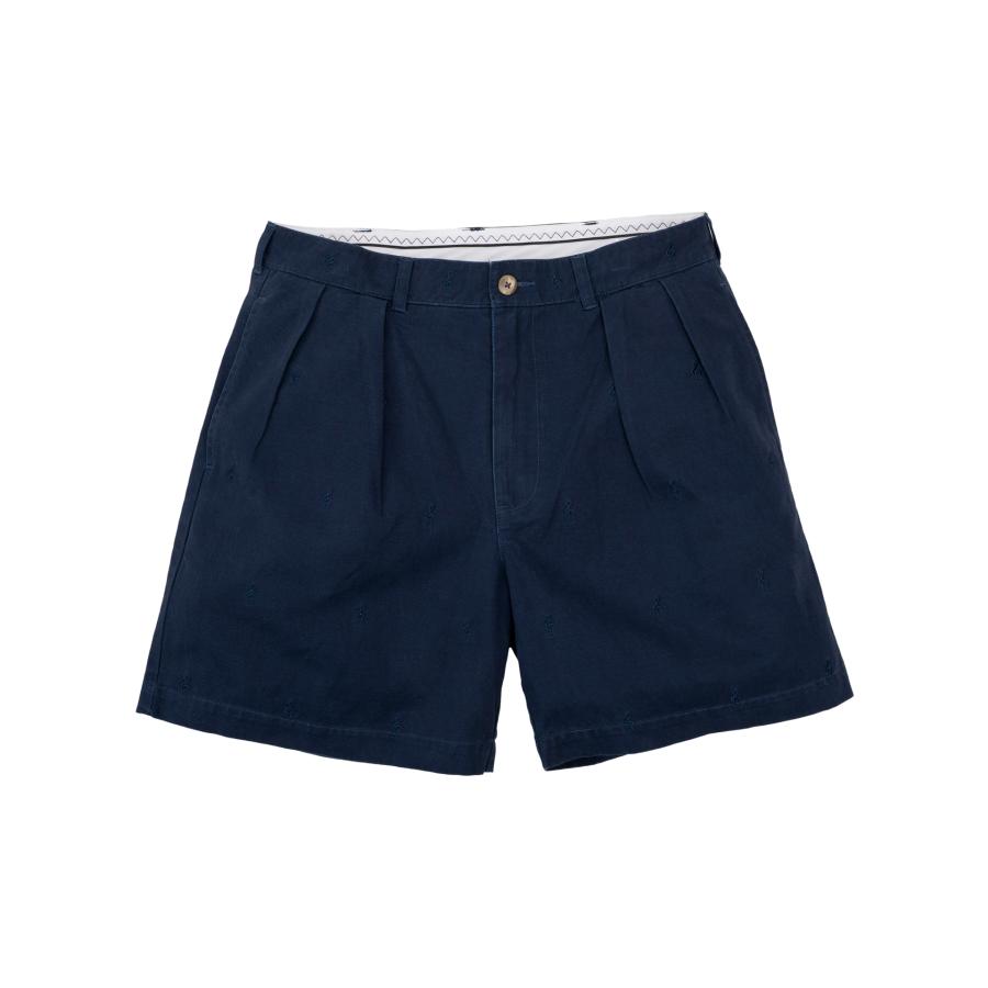 [INTERBREED] Embroidered Tuck Shorts | 