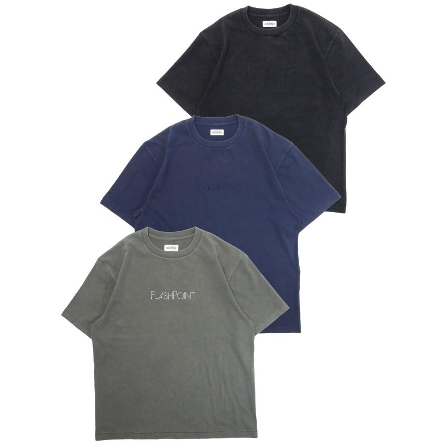 [FLASH POINT] NEW LOGO FADE WASH Tee(BK/NV/GR) | 