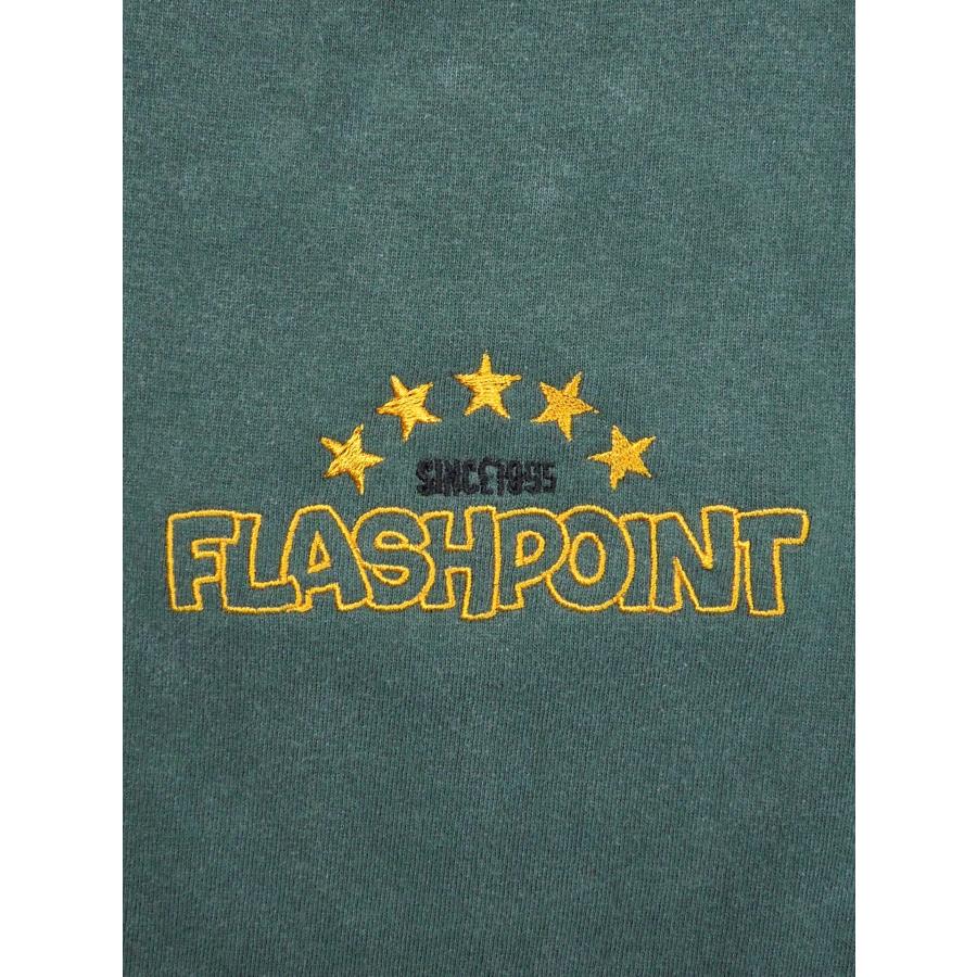 [FLASH POINT] COLLEGE LOGO FADE WASH Tee(BL/GR/YE) |  | 01