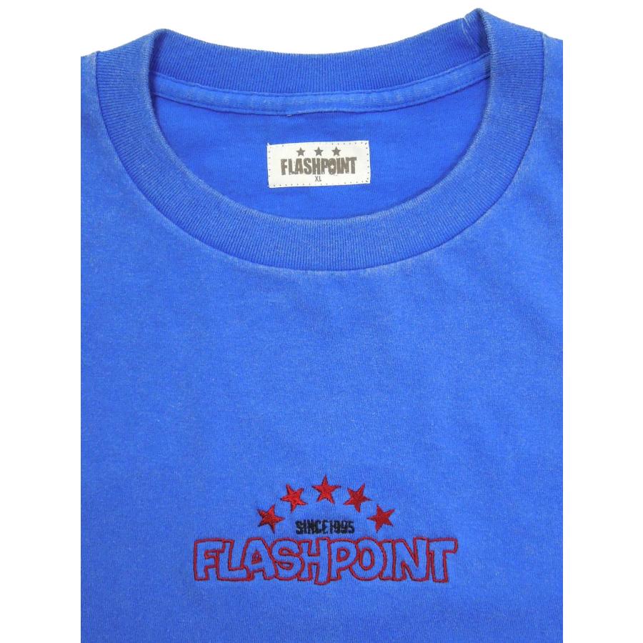[FLASH POINT] COLLEGE LOGO FADE WASH Tee(BL/GR/YE) |  | 03
