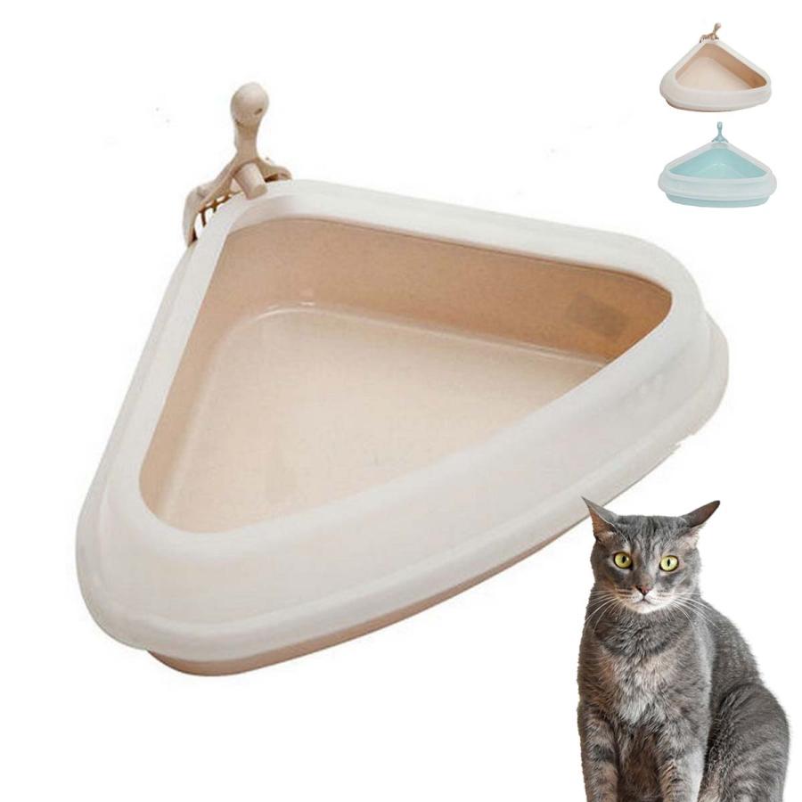 猫トイレ 三角 コーナーねこトイレ コンパクト 多頭飼い 猫トイレ 三角 コーナーねこトイレ コンパクト 多頭飼い