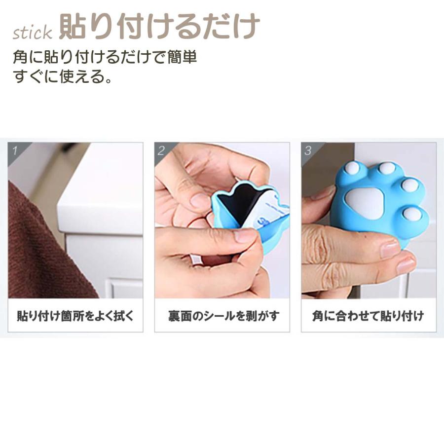 コーナーガード 肉球コーナーガード 4個セット コーナークッション ベビーガード 安全対策 怪我防止 猫 地震 ケガ 接着 子供 安全 保護 角 机 デスク こたつ |  | 07