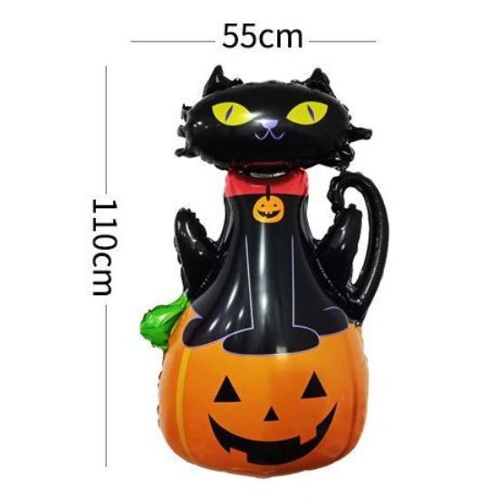デコレーションバルーン 猫 ねこ 飾り付け ハロウィン かわいい 風船 かぼちゃ ジャックオーランタン Fsskty くろねこらいふ 通販 Yahoo ショッピング
