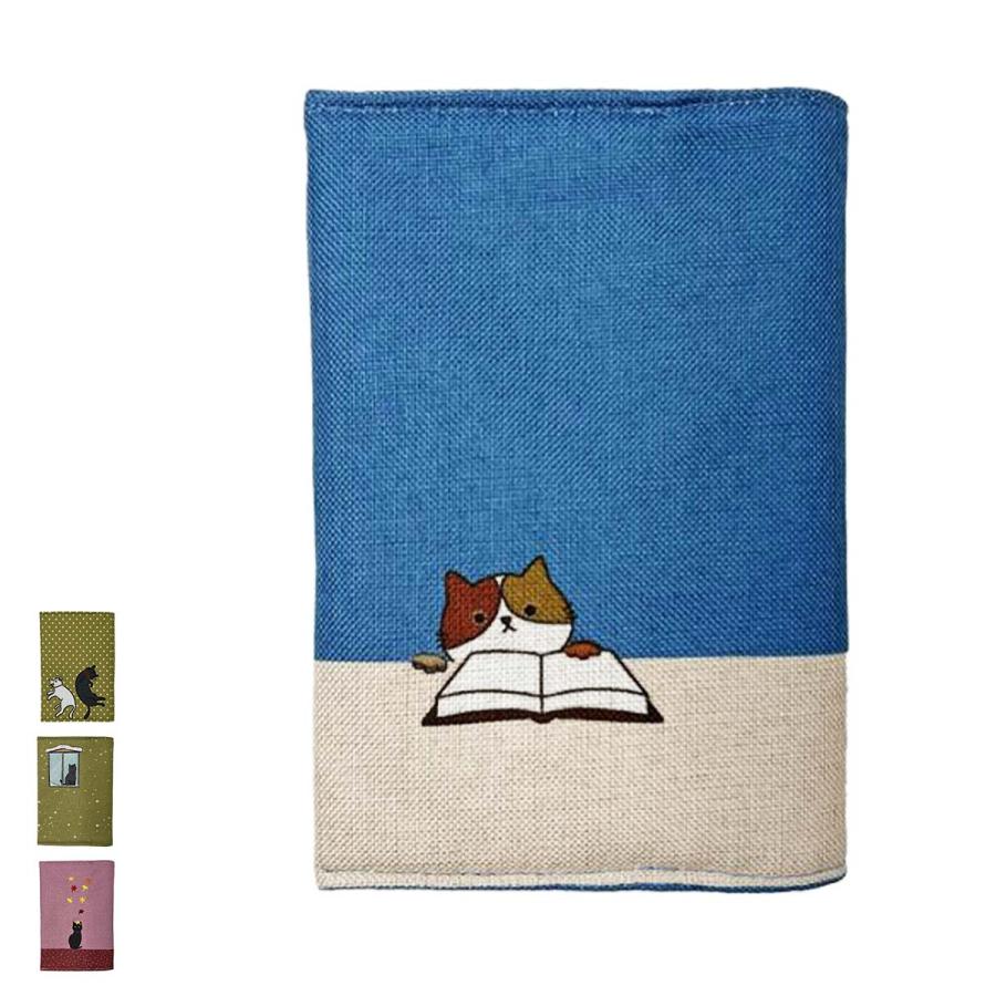 ブックカバー ほのぼの和柄 文庫本サイズ A6 : くろねこらいふYahoo!店