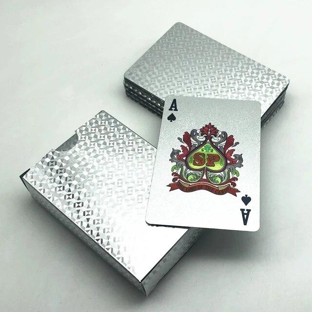 プラスチックポーカー付き防水ポーカーカード,24kゴールド,新しいカードゲーム,ポーカー｜flat-store｜15