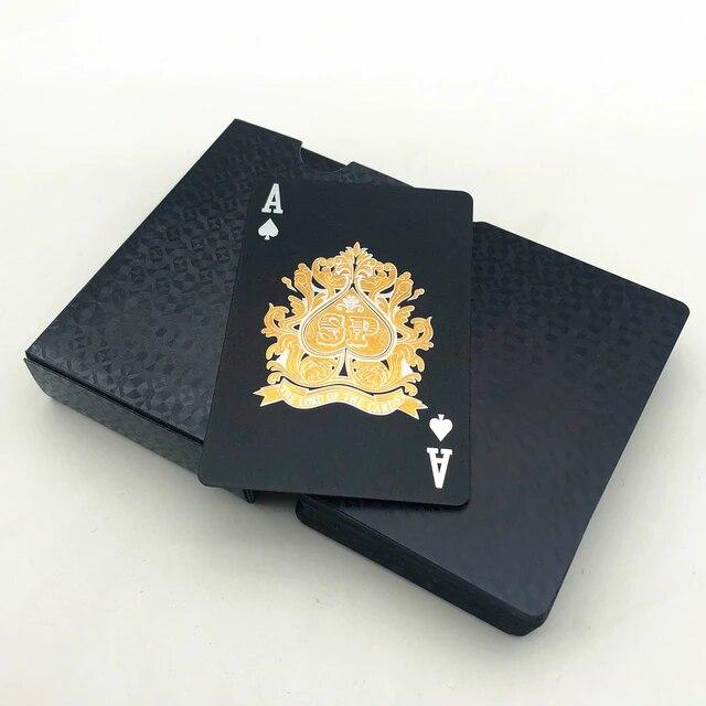 プラスチックポーカー付き防水ポーカーカード,24kゴールド,新しいカードゲーム,ポーカー｜flat-store｜14