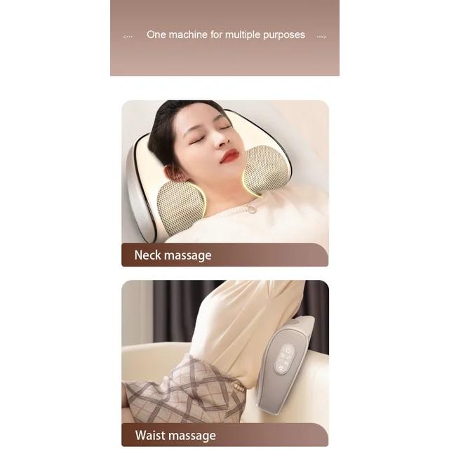 Xingpai-電動マッサージクッション,2つのボタンとボタン付きの3Dヘッド,首用,背中のマッサージ枕,指圧装置,メンテナンス,健康｜flat-store｜13