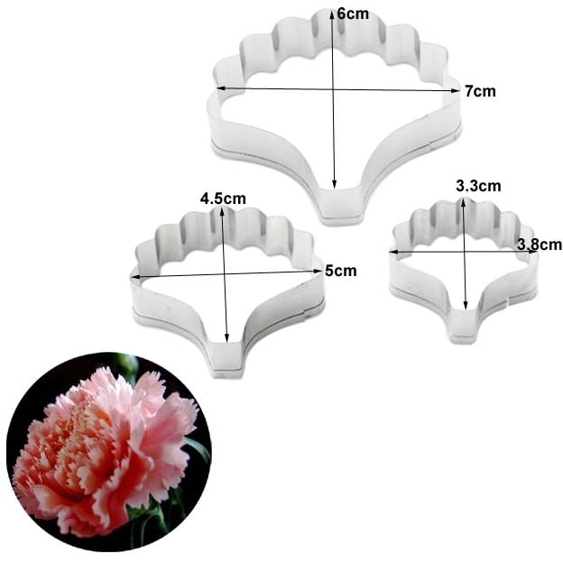 カーネーションバイナーフラワーシリコーン金型フォンダンガムペースト樹脂粘土水紙ケーキ装飾ツール、シュガークラフトカッターcs259｜flat-store｜07