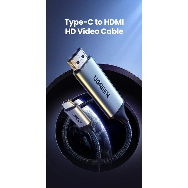 Ugreen-USBケーブルタイプcからhdmi 4k,アダプター,iphone 15,TVコンバーター,macbook Air,ipad, sams｜flat-store｜09