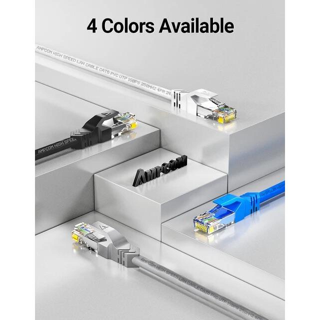 Ampcom rj45イーサネットケーブル,Cat5e LANケーブル,rj 5e,45ネットワークケーブル,デスクトップコンピューター,モデムルータ｜flat-store｜19