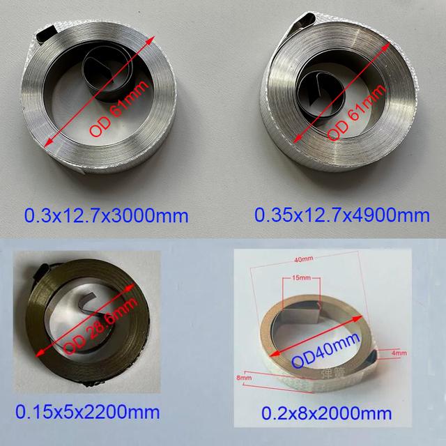 卸売格安スパイラルフラットワイヤーコイル春一定の力スプリング0.2/0.25ミリメートル厚さ * 8ミリメートル幅 * 5000ミリメートルの長さ｜flat-store｜04