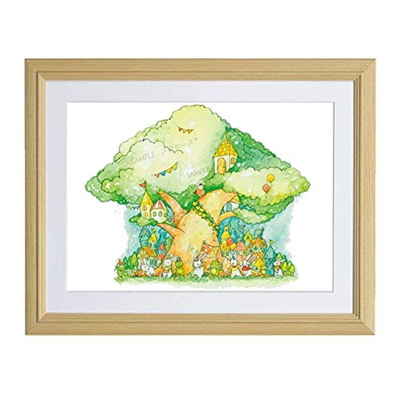 幸せを運ぶ絵画 希望への行進 運気を上昇させる玄関に飾るインテリア 風水 家相 縁起の良い動物 うさぎ カエル フクロウ おしゃれ 木の絵 ふらっと商店街 通販 Yahoo ショッピング