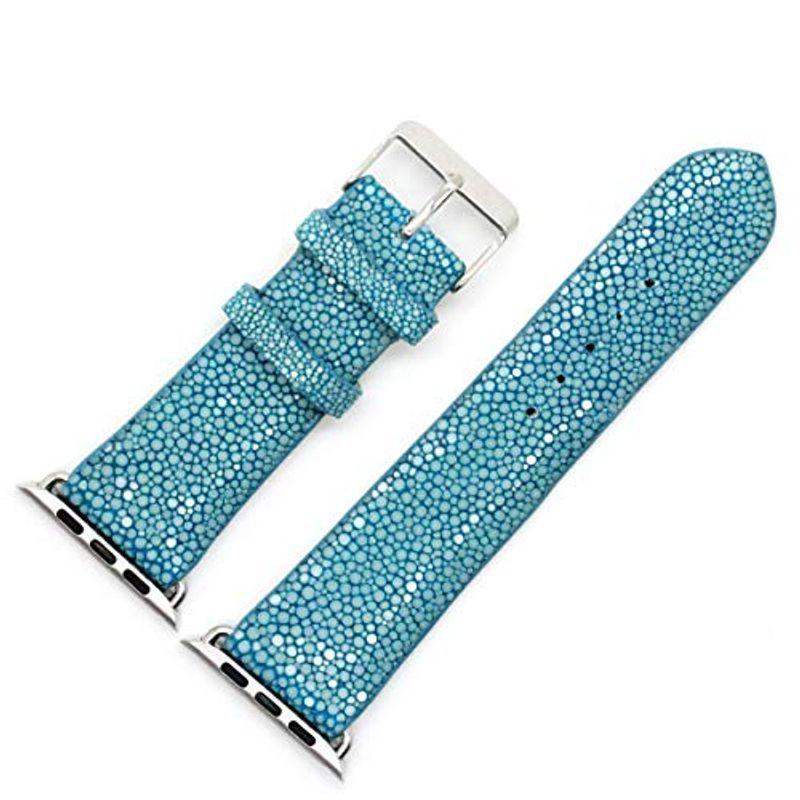 6587円 超歓迎された Revetta エイ革 ガルーシャ スティングレイ Apple Watch Series Se 7 6 5 4 3 2 1 バンド ベルト