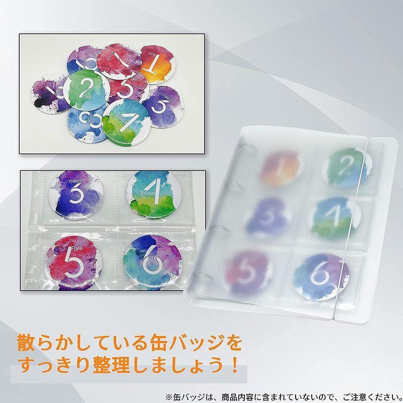 売れ筋がひ新作 缶バッジ 収納 75mm ファイル ホルダー 6ページ リフィル 36枚まで収納可能 缶バッチ 高透明度 サイズ 落下防止フタ付き Materialworldblog Com