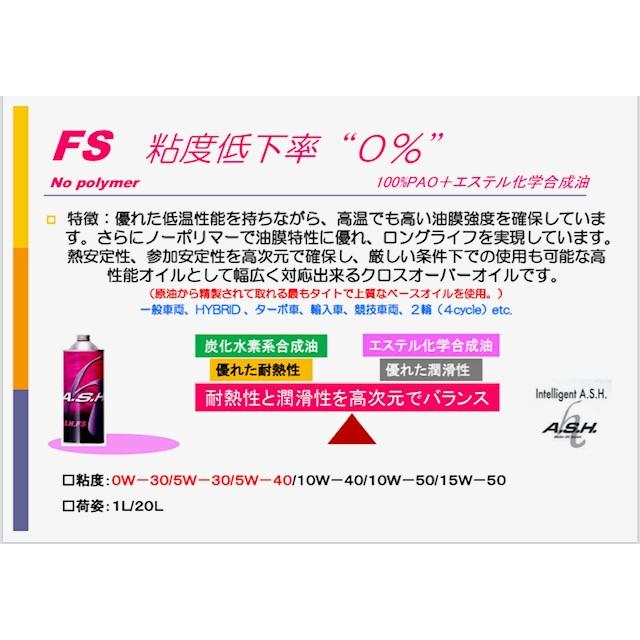 A S H アッシュ Fs 5w 30 1l 100 Pao エステル化学合成油 Ash エンジンオイル Ash Fs5w30 Flatout Yahoo 店 通販 Yahoo ショッピング