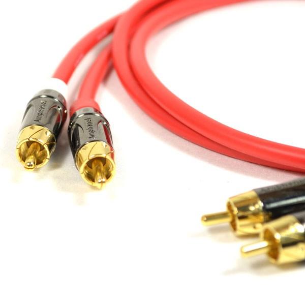 CANARE カナレ L-4E6S 赤 RCAピンケーブル Amphenol ACPL-C 2本ペアセット 5m｜flattercable-kyoto｜03