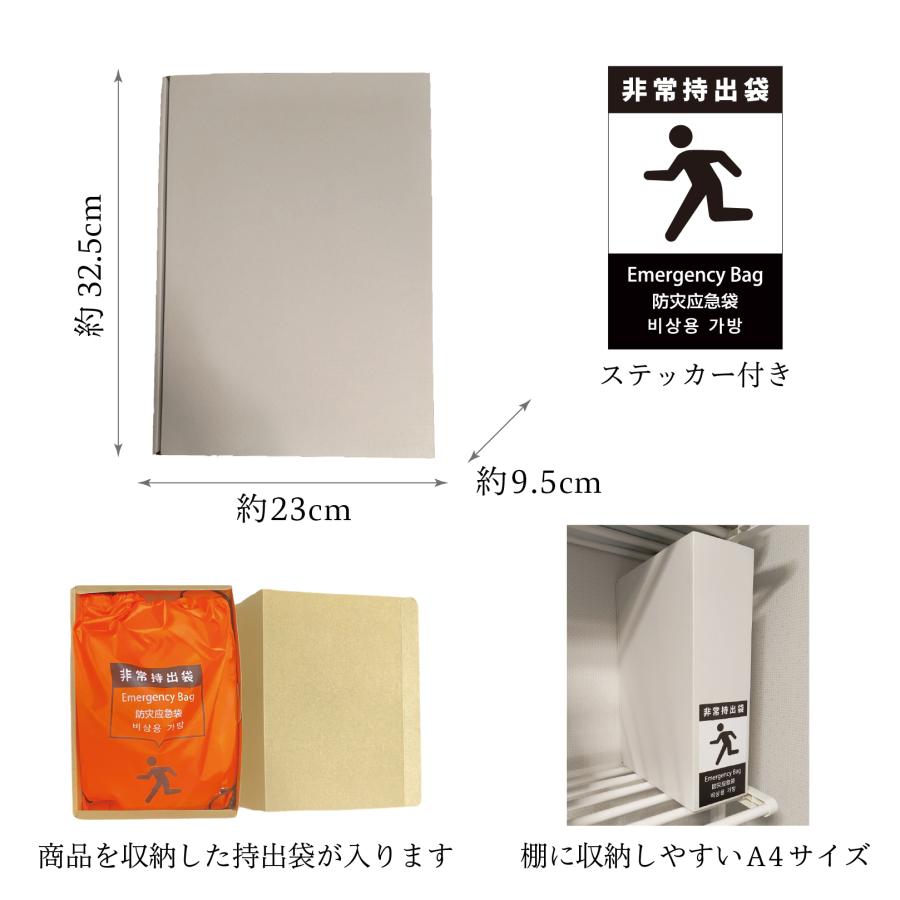 無料定期便対象】A4BOX型 基本の防災セット 1人用【プロの防災士監修