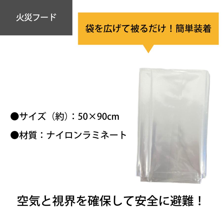 最大74%OFFクーポン 火災マスク 防災 火災避難用フード けむりフード