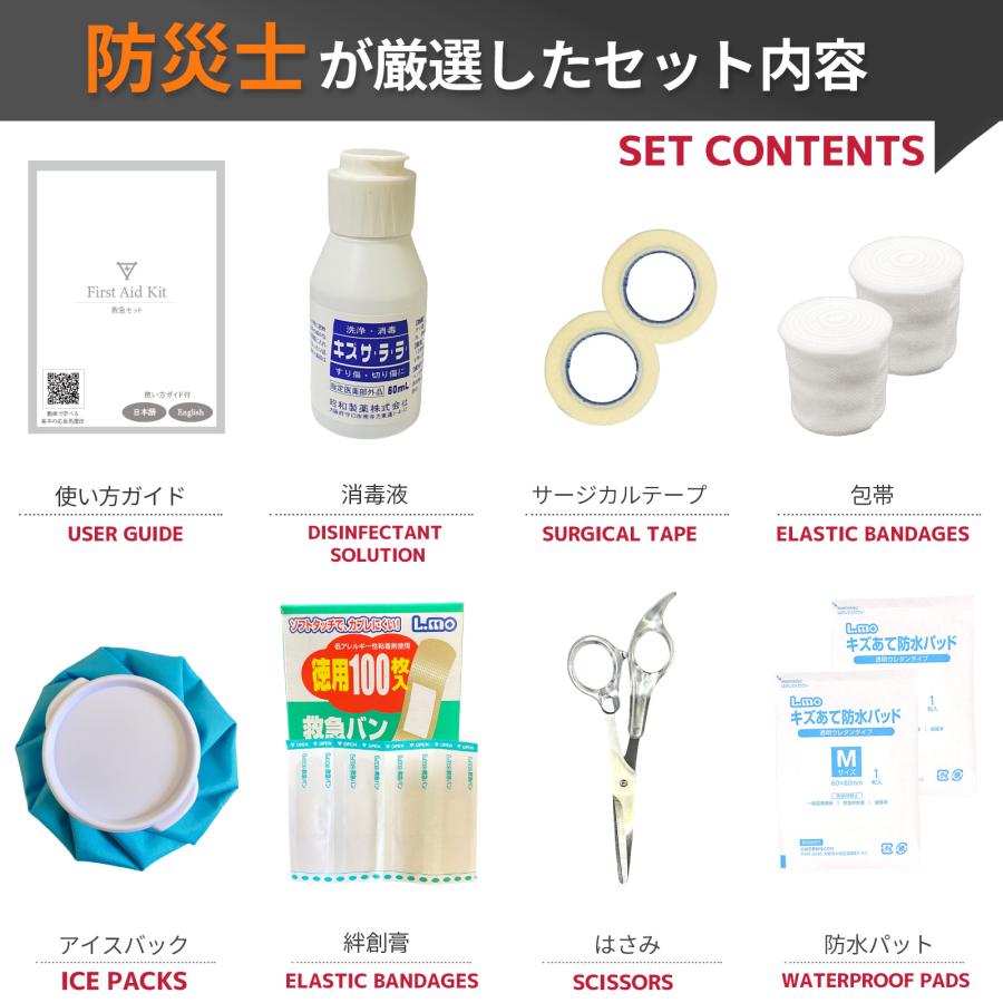 救急箱 目安10人程度 オフィス L-10 労働安全衛生規則 対応 防災士監修