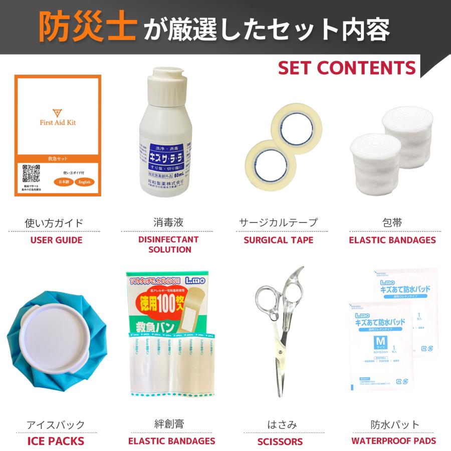 救急箱 目安10人程度 オフィス L-10 労働安全衛生規則 対応 防災士監修