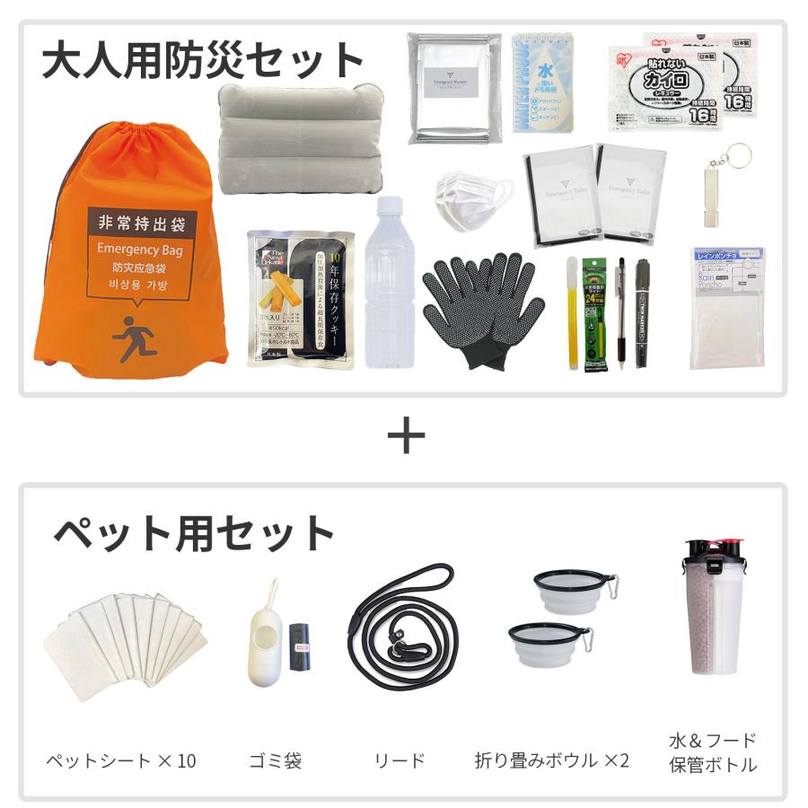 ペット 防災セット 1人用 防災士監修 地震対策 災害備蓄 防災用品 非常