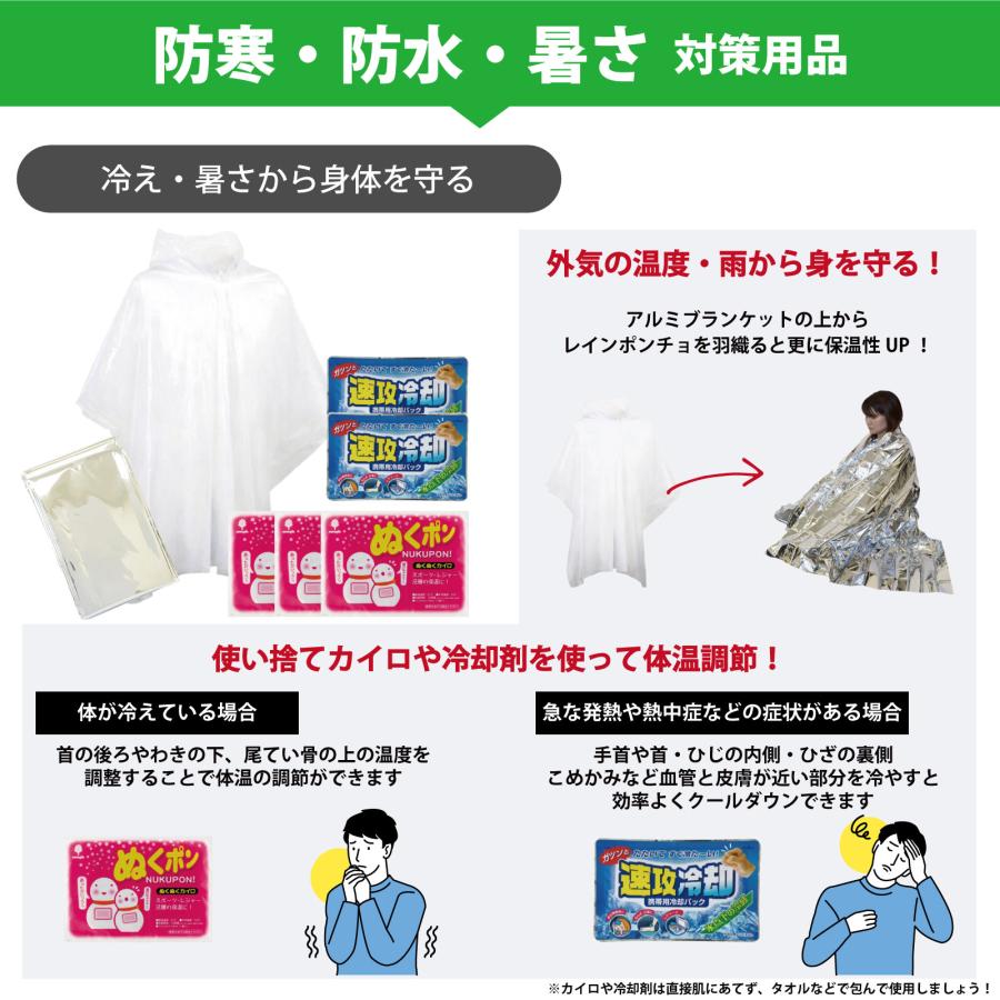 大容量 防災リュック 中身だけ 【1人分】 防災セット 内容量2倍