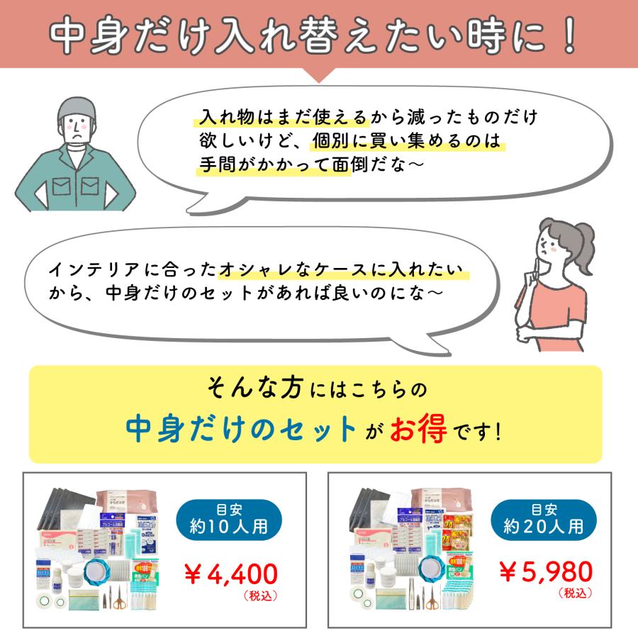 お買い得！】 【2個】労働安全衛生規則対応 レッド 目安20人程度 救急